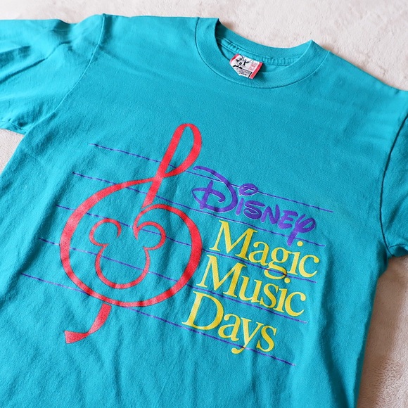 DISNEY Vintage 1990’s Magic Music Days T Shirt - Picture 1 of 3